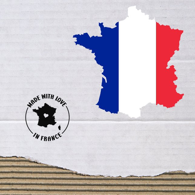 Made With Love in France Rubber Stamp (Creator Uploaded)