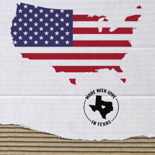 Made With Love in Texas, Small Business, Rubber Stamp