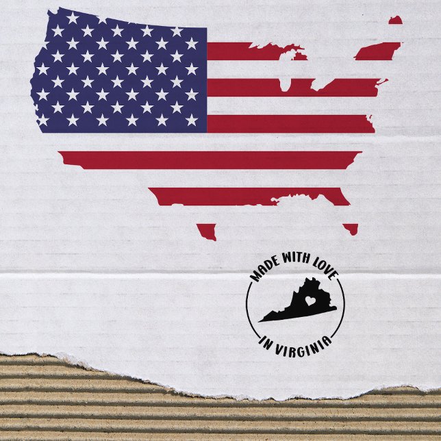 Made With Love in Virginia, Small Business,  Rubber Stamp (Creator Uploaded)