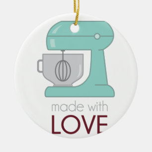 Made With Love Kitchen Mixer Ceramic Tree Decoration