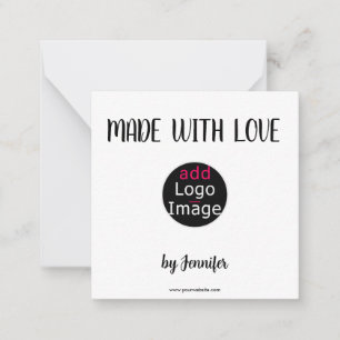 Made With Love Modern Professional Custom Logo Card