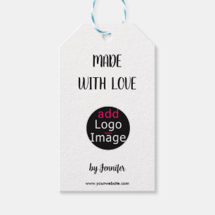 Made With Love Professional Customisable Logo Gift Tags