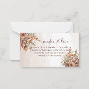 made with love recipe insert card