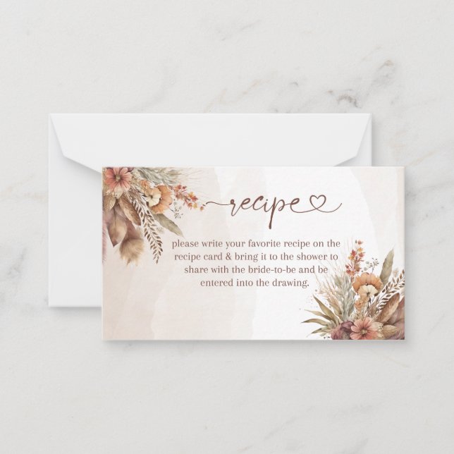 made with love recipe insert card (Front)