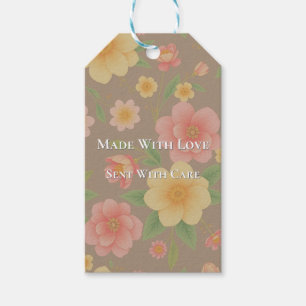 Made With Love Sent With Care Packaging Gift Tag
