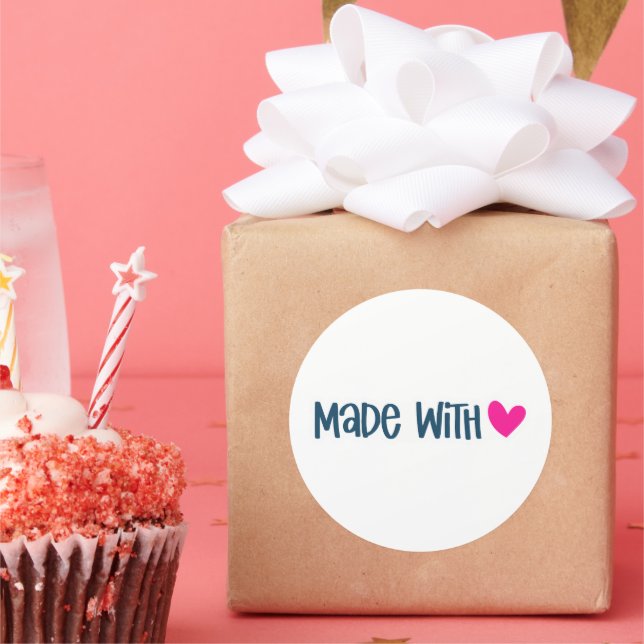 Made With Love - Small Business Sticker (Party)