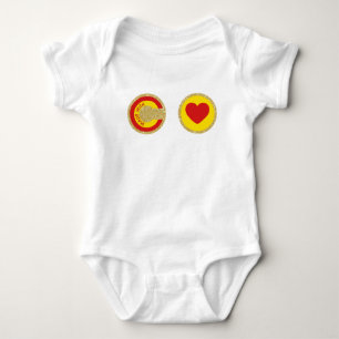 Made with Love (Spiritual Symbolism) (© Mira) Baby Bodysuit