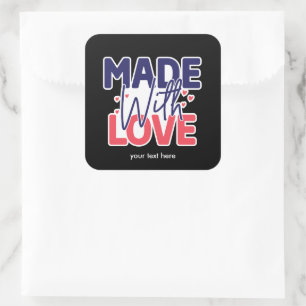 Made with love sticker