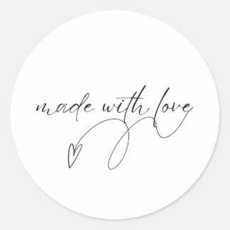 Made with love sticker