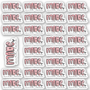 Made with Love - Watercolor Stickers