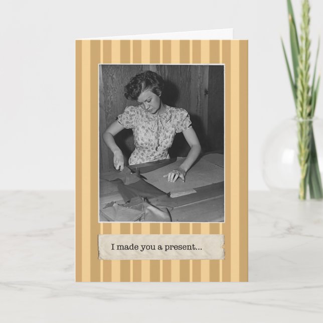 Made You a Present Birthday Card (Front)