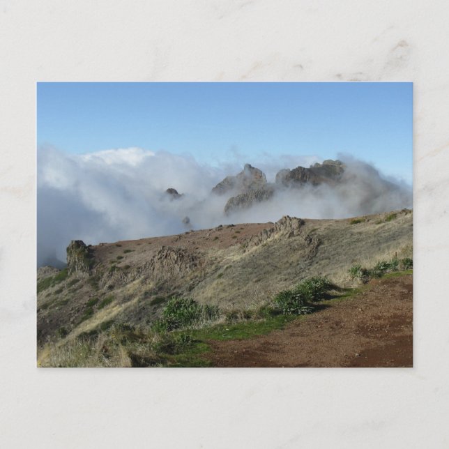 Madeira Above The Clouds postcard, customise Postcard (Front)
