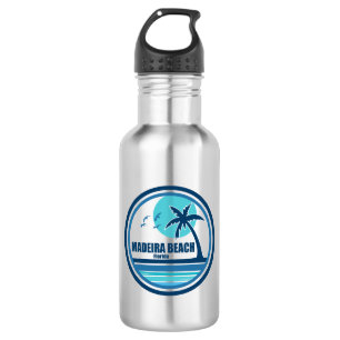 Madeira Beach Florida Palm Tree Birds 532 Ml Water Bottle