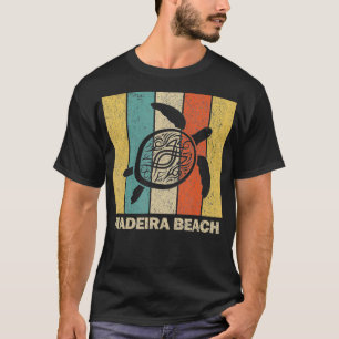 Madeira Beach Florida Retro 80s Tribal Sea Turtle T-Shirt