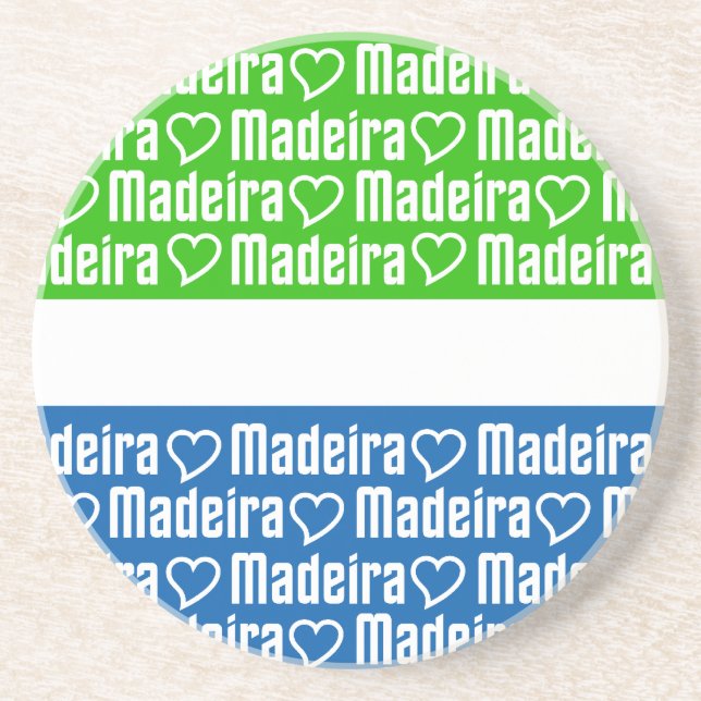 Madeira coaster, customise coaster (Front)