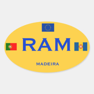 Madeira - European-Style Bumper Sticker