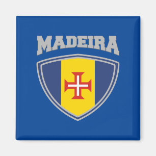 Madeira Flag Shield Magnet