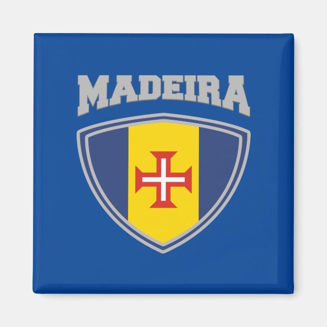Madeira Flag Shield Magnet (Front)