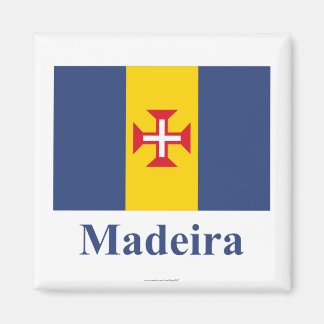 Madeira Flag with Name Magnet