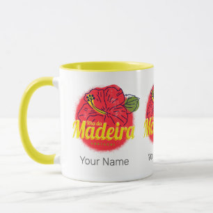 Madeira Hibiscus Flower Island Portugal Souvenir Mug