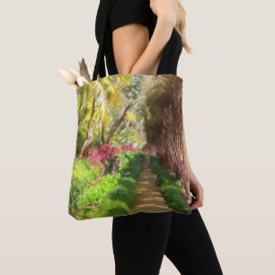 Madeira Island Sidewalk, a Garden Walk. Tote Bag