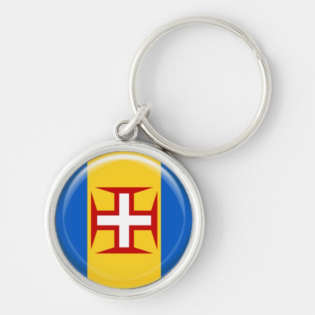 Madeira islands flag key ring (Front)