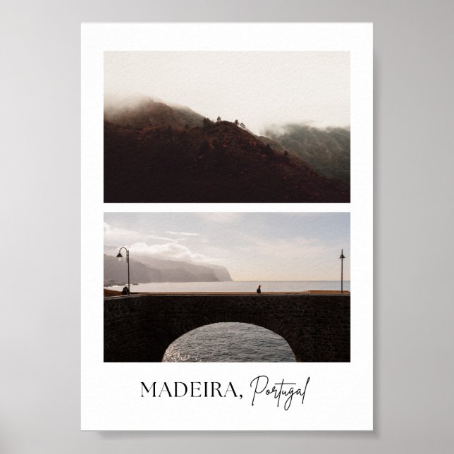 Madeira, Portugal aesthetic travel photo print (Front)