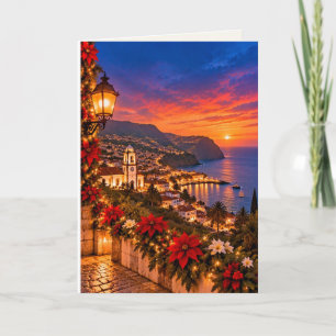 Madeira Portugal Blank Christmas Holiday Card