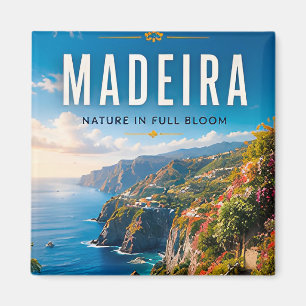 🌸 Madeira Portugal Coastal Cliff Home Decor 🌊 Magnet