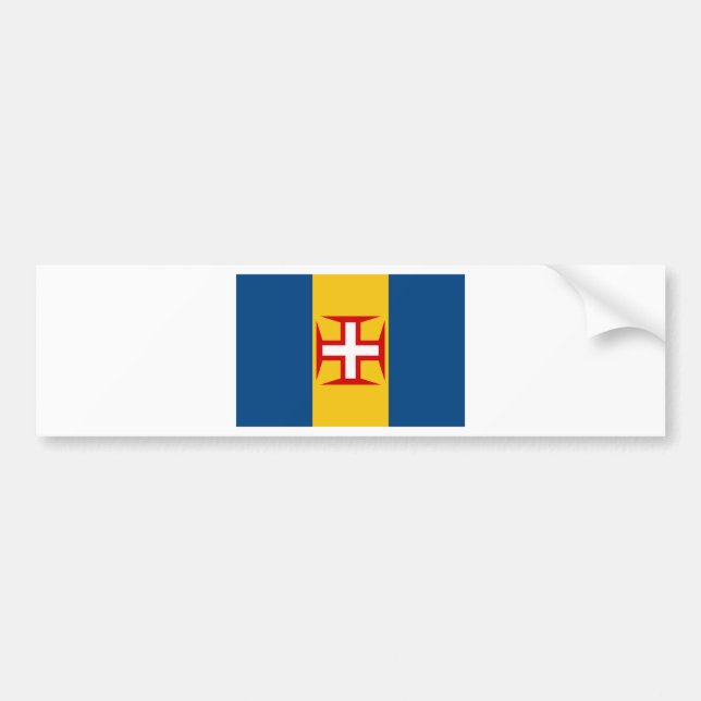 Madeira (Portugal) Flag Bumper Sticker (Front)