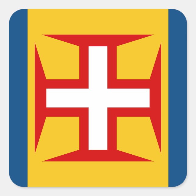 Madeira (Portugal) Flag Square Sticker (Front)