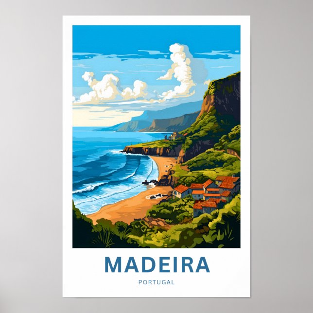 Madeira Portugal Travel Print (Front)