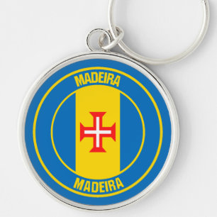 Madeira Round Emblem Key Ring
