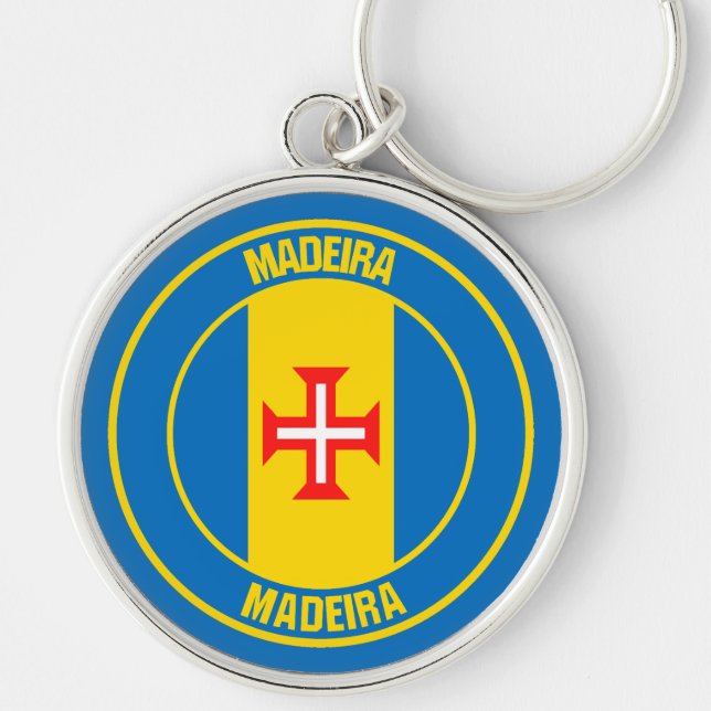 Madeira Round Emblem Key Ring (Front)