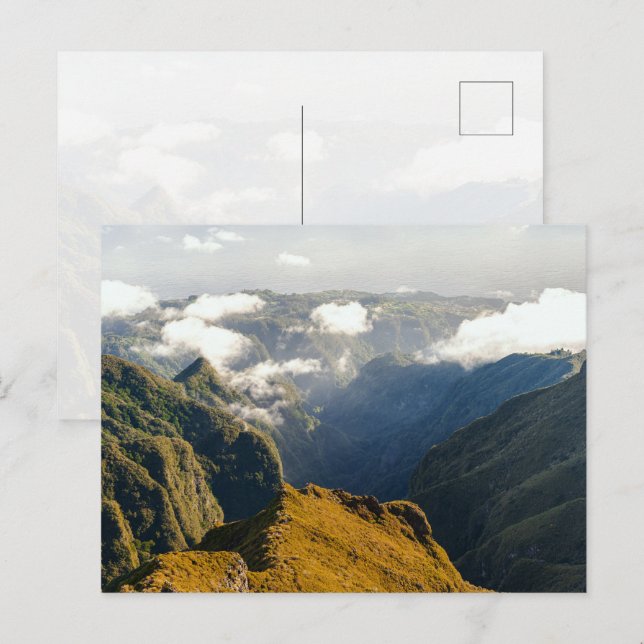 Madeira Rugged Mountain View Postcard (Front/Back)