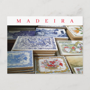 Madeira souvenir tiles view postcard
