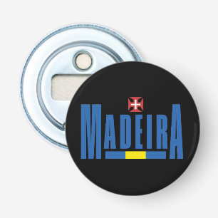 Madeira Text and Flag Colours Bottle Opener