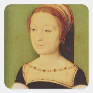 Madeleine de France Queen of Scotland, 1536 Square Sticker