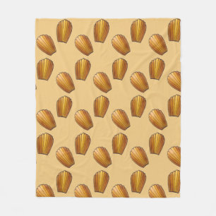 Madeleine French Food Pastry Chef Pâtisserie Cakes Fleece Blanket