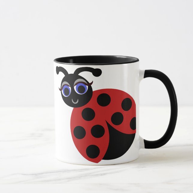 Madeleine LadyBug Toon Mug (Right)