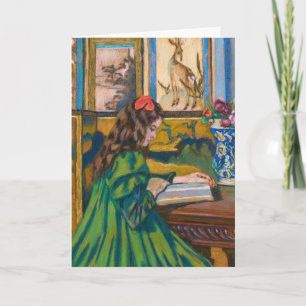 Madeleine Reading   Armand Guillaumin Card