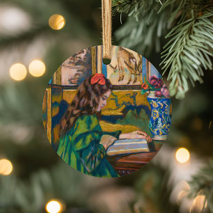 Madeleine Reading   Armand Guillaumin Ceramic Tree Decoration