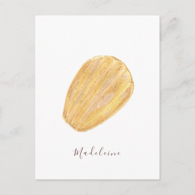 Madeleine watercolor postcard (Front)