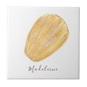Madeleine watercolor tile