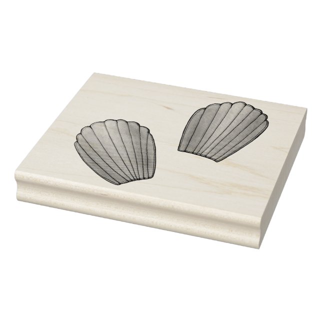 Madeleines French Food Pastry Cakes Pâtisserie Rubber Stamp (Stamp)