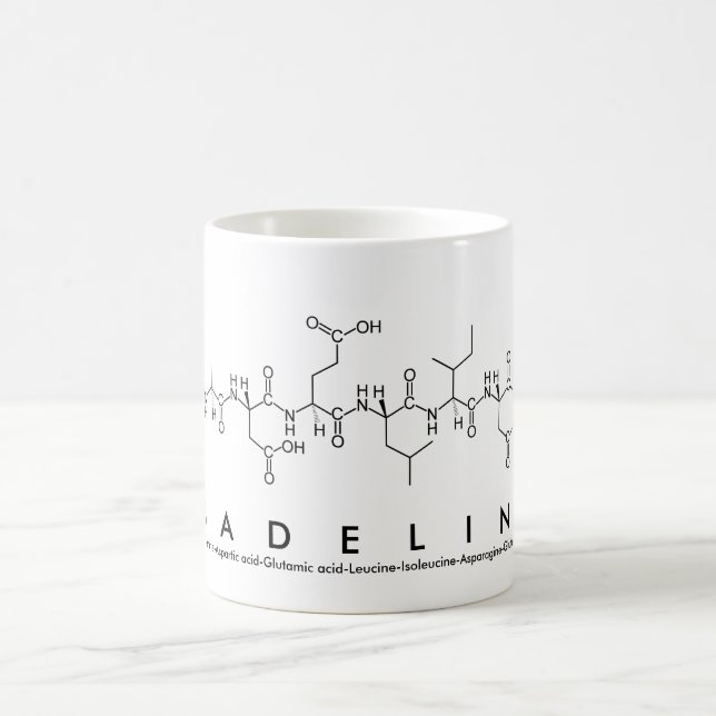 Madeline peptide name mug (Center)