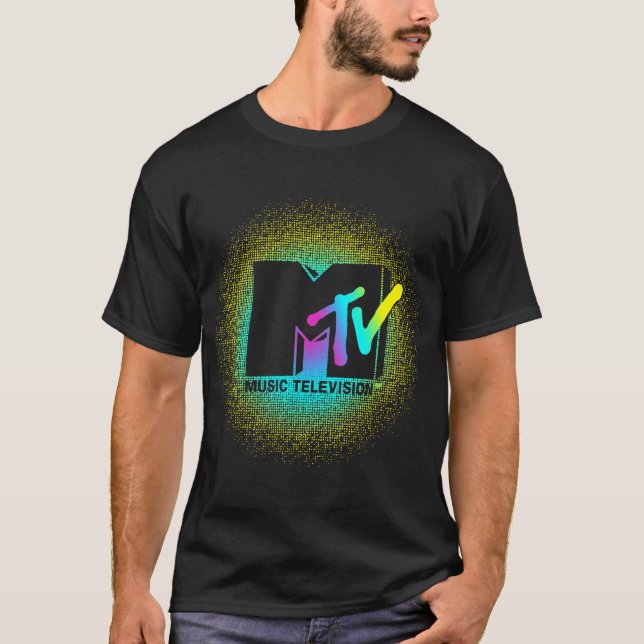 Mademark x MTV - Negative Space Vapour Wave Half T T-Shirt (Front)