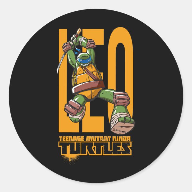 Mademark X - - Original Tmnt New Leonardo  Classic Round Sticker (Front)