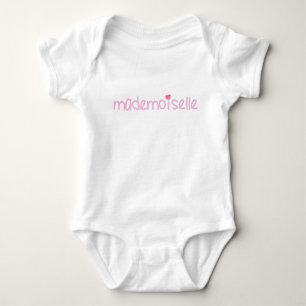 MADEMOISELLE - Cute French Quote Baby T-Shirt Baby Bodysuit