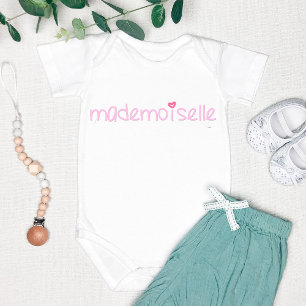 Mademoiselle - Fun, French Quote Baby Bodysuit